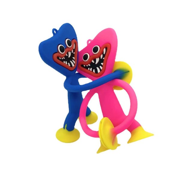 2 stk. Poppy Playtime Nøkkelring, Stressreduserende Pop Fidget Leke Nøkkelring Gave Style1