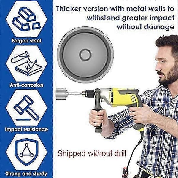 SDS-Max jordstangdriver, 65 mm kraftig stålbor driver, til borehammer jordstænger (2,56 tommer)