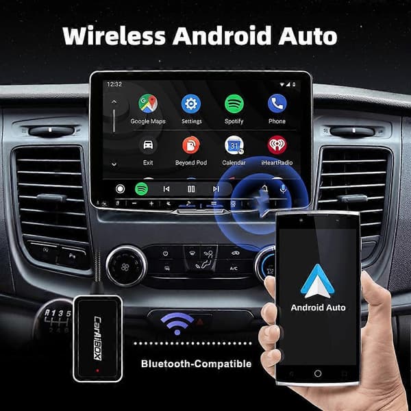 [LCS]EC09-X-C Carplay Android Auto Box 2 i 1 Kablet til Trådløs Køretøjsforbindelseskonverter