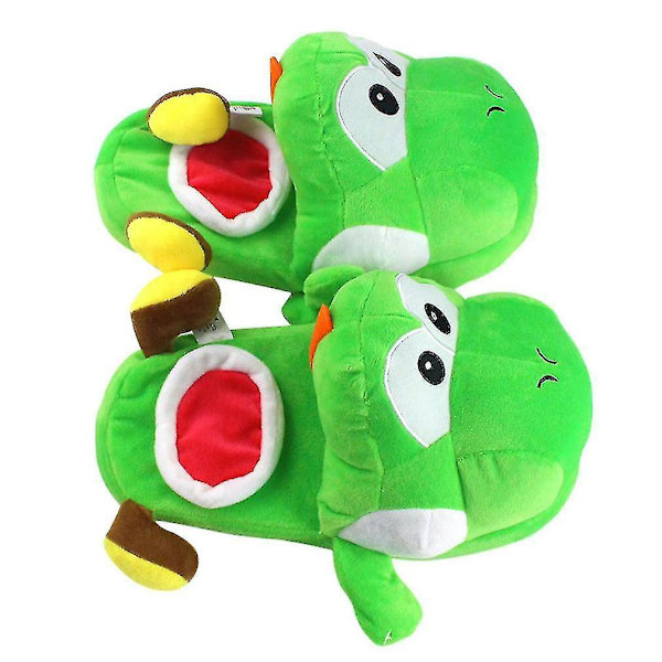 Yoshi Mario Varme Dejlige Anime Hjemmesko Fortykket Plys Slip