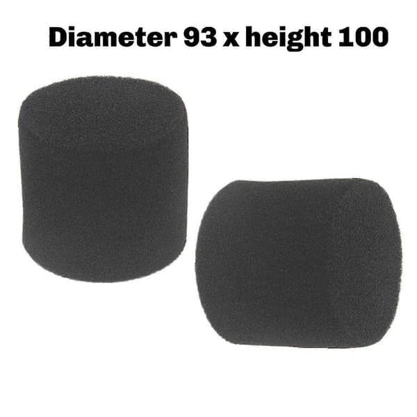 2 st svamppluggar kompatibla med högtalarportrör basreflexrör bashögtalarventiler förbättrar basen 93x100mm