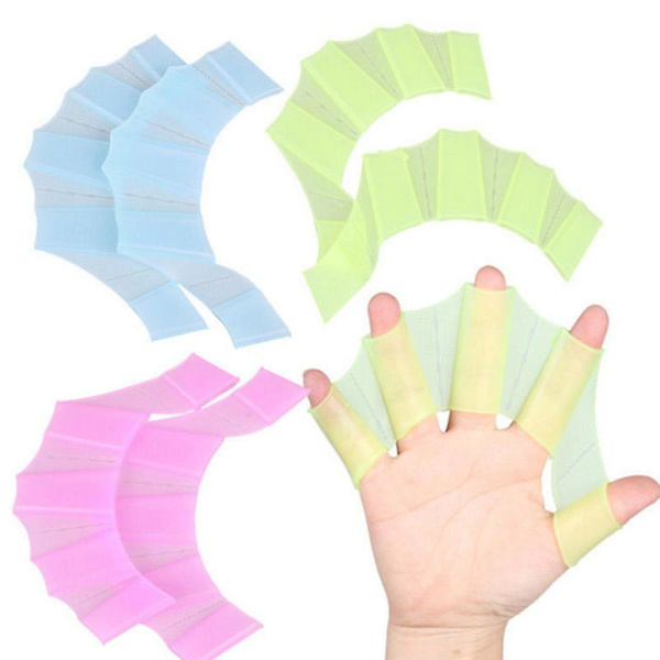 1 Par Groda Silikon Hand Simfenor Handbojor Simfötter Simma Handflata Finger M