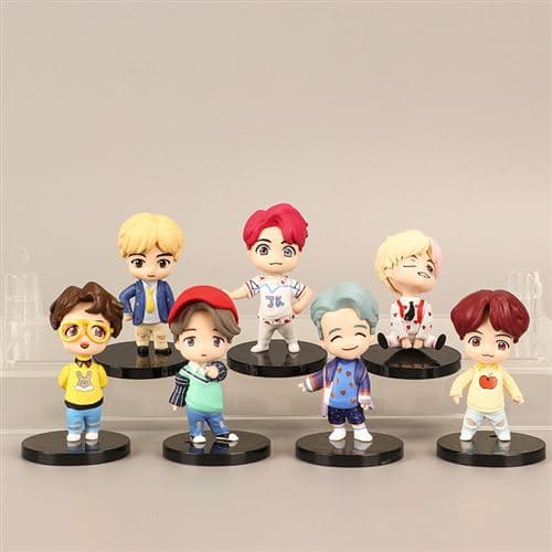 [LCS] Set med 7 figurer BTS Bangtan Boys 6,5 cm