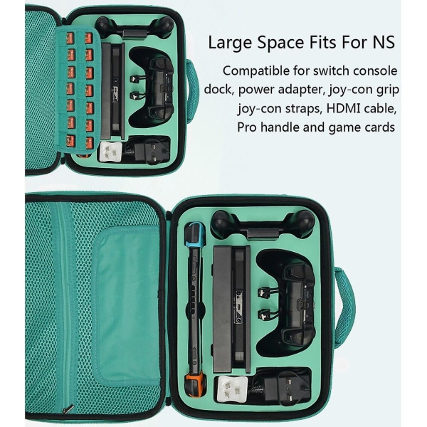 Case för nintendo switch väska spelkort tillbehör kit cover väska nintedo nitendo swich swith förvaring reseväska Vertical red