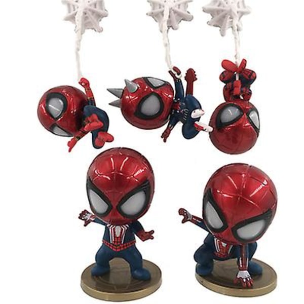Marvel Q Version Ljusstark Spindel Leksak Skakar På Huvudet