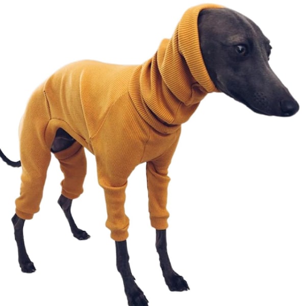 Vinter Dog Coat Jacka Tight Dog Hoodie Dog Jumper Sweater för Greyhound Whippet Black 4XL