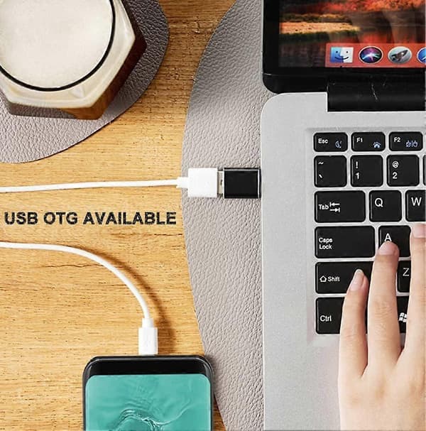 USB C-adapterpakke med 4, USB C til USB 3.0 OTG-adapter, Micro USB til USB C-adapter kompatibel med MacBook Pro, Samsung Galaxy, smarttelefoner, bærbar PC