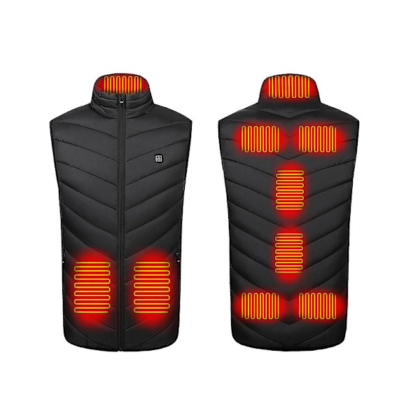 Opvarmet Vest Unisex Opvarmende Opvarmet Vest Elektrisk Varmevest S