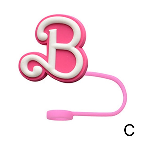 Barbie Sugrörslock Silikon Barbie Tecknad Mjuk Självhäftande Sugrörsdusch 3 1pc