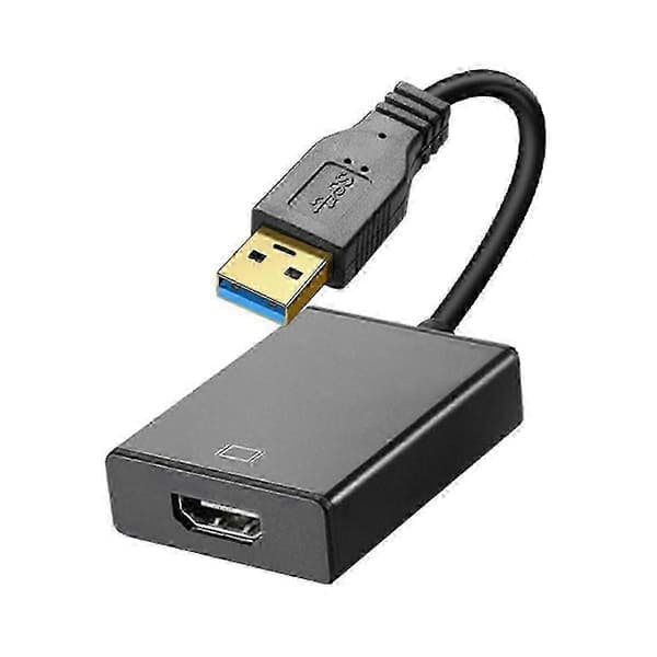 USB till -kompatibel adapter, USB 3.0/2.0 till -kompatibel adapter 1080P HD Multi-Display Video Audio Graphics Cable js