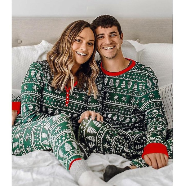 Jul Familj Julgran Tryck Pyjamas Matchande Set Dad S
