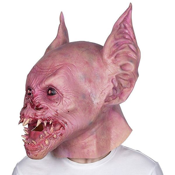 Deluxe Kokopään Yöolento Vampyyri Keräilijän Lateksinaamio Ha pink
