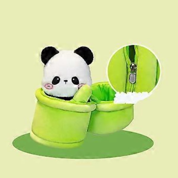 Söt Panda Plyschleksak Bambupinne Panda Mjuk Kramleksak Plyschleksaker Heminredning Födelsedag Julklappar till Barn Flickor Pojkar (Ryggsäck)