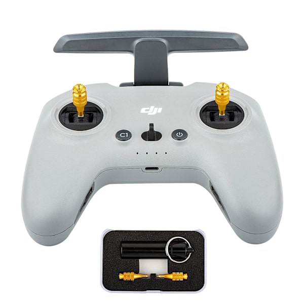 FPV drone justerbar aluminiumlegering joystick udvidet tommelfinger rocker gyldne joysticks til DJI FPV fjernbetjening 2 tilbehør