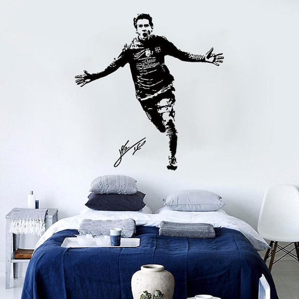 Messi Pvc Fotboll Sport Star Room Väggdekor Väggmålningar Dekoration 57x60cm