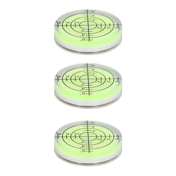 [LCS] 3 st. Mini Bullseye Vattenpass 32mm Hög Precision Horisontell Libell