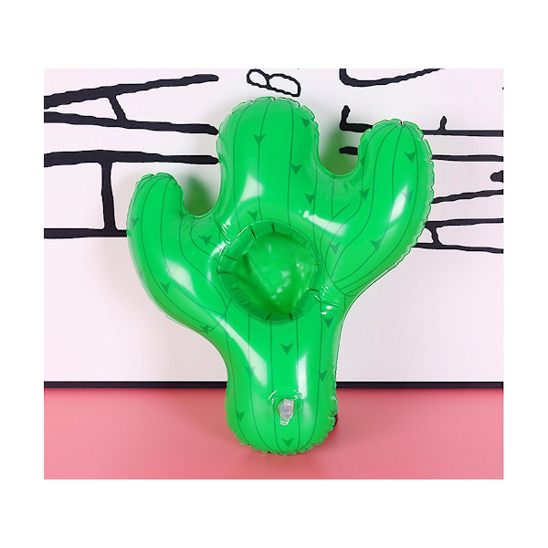 Kaktus Oppblåsbar Drikkeholder, Drikkeflytere Oppblåsbar Koppholder 26x23cm