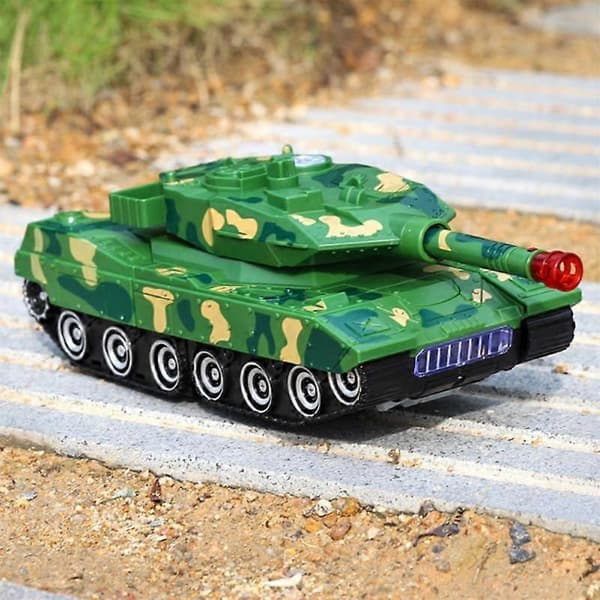 Barnleksak Deformationsstridsvagn Robotar LED Ljus Musik Stridsvagn Bil Elektrisk Stridsblixt