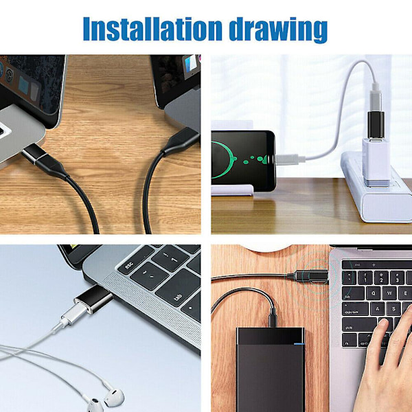Mini Type-c Hun Til Usb-a Han Konverter Adapter Til Iphone 12 Pro Max Ipad