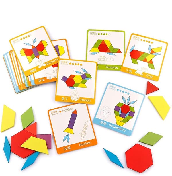 [LCS]Tangram-grafiikkapalapeli puiset palat