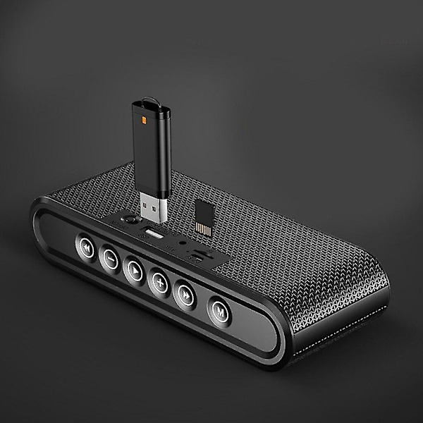 Worallymy X6 8000mAh Batteri Bluetooth V4.2+EDR Högtalare (Svart)