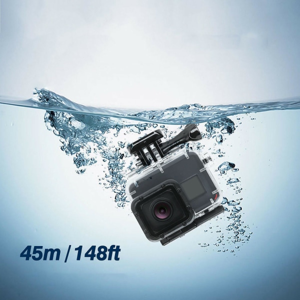 Gopro Hero 7/6/5 Kamera Undervattens Vattentätt Skyddsfodral