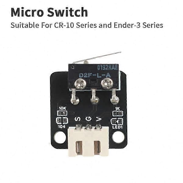 5 stk. Mini Endestop Sensor til 3D-printere, Kompatibel med CR-10/10S/S4/S5 og Ender-3/Pro/V2 Serie Tilbehør Black