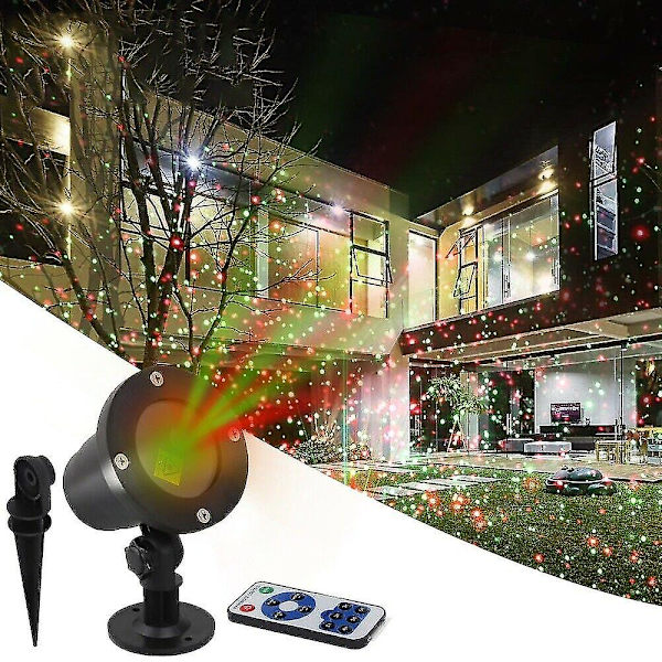 Jul LED Projektor Utomhus Landskap Scen Jul Lampa US Plug