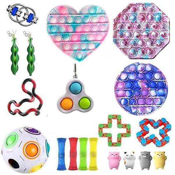 20-pack Sensorisk Leksaksset Antistress Relief Fidget Leksaker