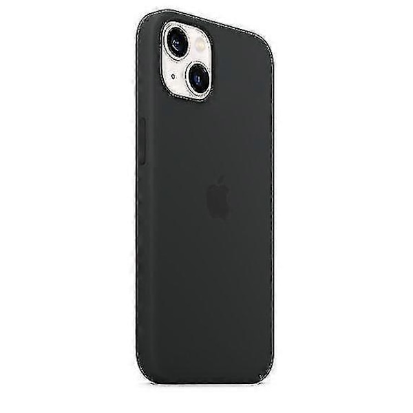 [LCS] Silicone iPhone 13 Case - MagSafe Compatible Protective Cover, Slim Shockproof Shell black