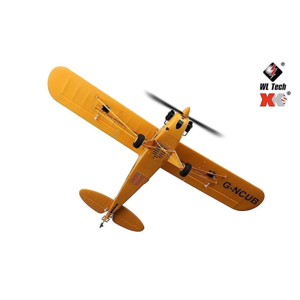 RC Plane 3D/6G System 650 mm Wingspan Kit 7,4v Flygplan RC Airplane 1406 borstlös motor (gul)
