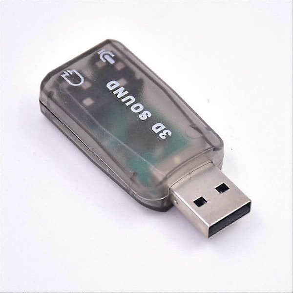 USB-ulkoinen äänikortti USB–3,5 mm stereosovitin ruskea