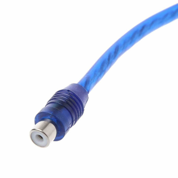 2x 7\" RCA Ljudkabel Y Adapter Splitter 1 Hona Till 2 Hane Kontakt Ofc 2 St