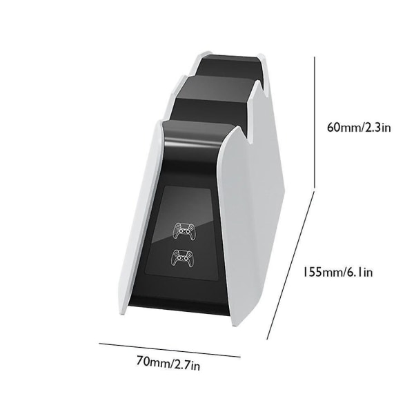 För dualsense laddare 2-stifts kontakt dubbel snabbladdning dockningsstation docka för playstation 5 ps5 trådlös handkontroll