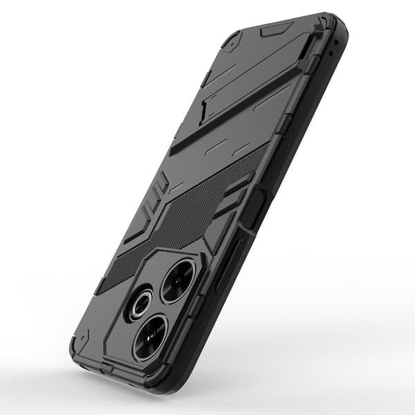 Punk PC + TPU-etui kompatibelt med Xiaomi Redmi 13 4G Black