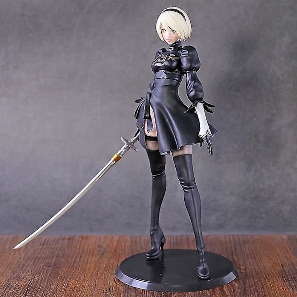 NieR Automata 2B YoRHa Typ B Litet Svärd Version PVC Figur Docka Samlarobjekt Modell|Actionfigurer