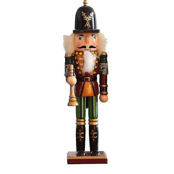 30 cm Jul Trä Nötknäppare Soldat Traditionell Julleksak Ornament style 3