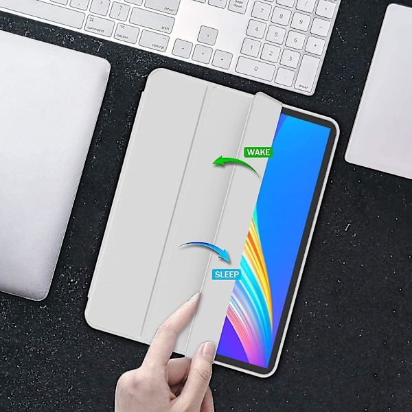 Yhteensopiva Ipad Air 4. sukupolven kotelon 2020 kanssa kynätelineellä, Ipad Air4 10,9 tuuman kotelo, iskunkestävä Smart Shell gray