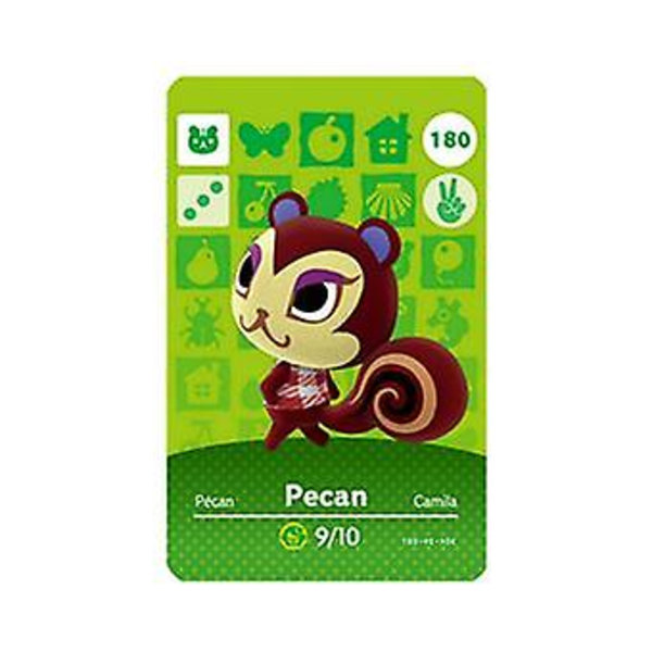 NFC-pelikortti Animal Crossing -peliin, ch Amiibo Wii U - 180 Pecan