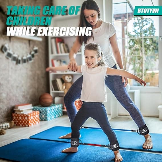 [LCS] Ankle Strap Set, Adjustable Ankle Strap, 27 kg, Three Different Resistance Bands
