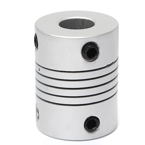 4st 5mm x 8mm Aluminium Flexibel Axelkoppling OD19mm x L25mm CNC Stegmotor Kopplingsanslutning