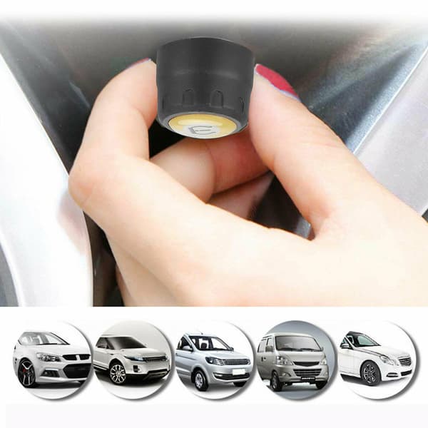 [LCS]Bil Tpms Bluetooth Dekktrykkovervåkingssystem 4 Ekstern Sensor Android Ios