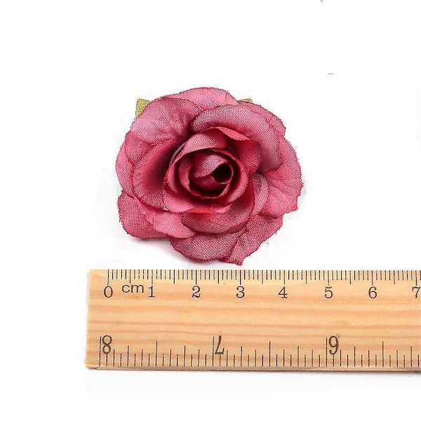 10 stk. 4 cm Kunstige Silkeblomster Rosehoveder til Bryllupsfest Blomster|Kunstige & Tørrede Blomster