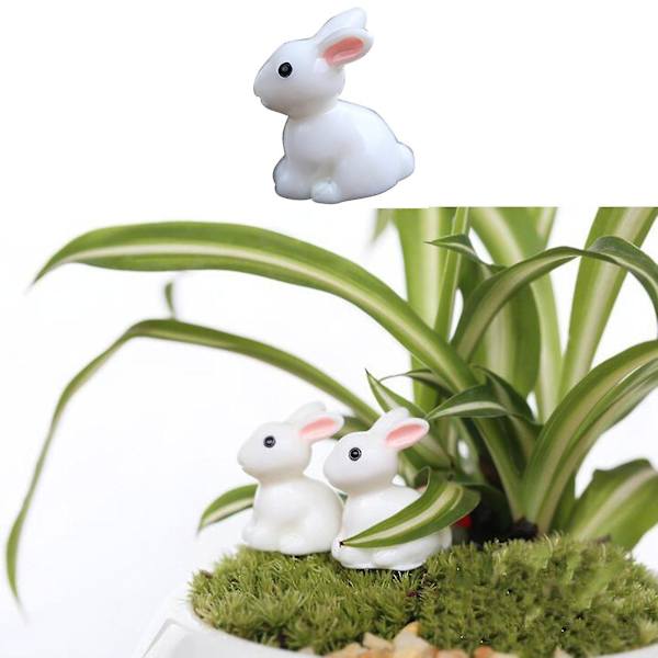 Juldekorationer pyssel trädgård pvc kanin miniatyrer 2,5x2cm eas
