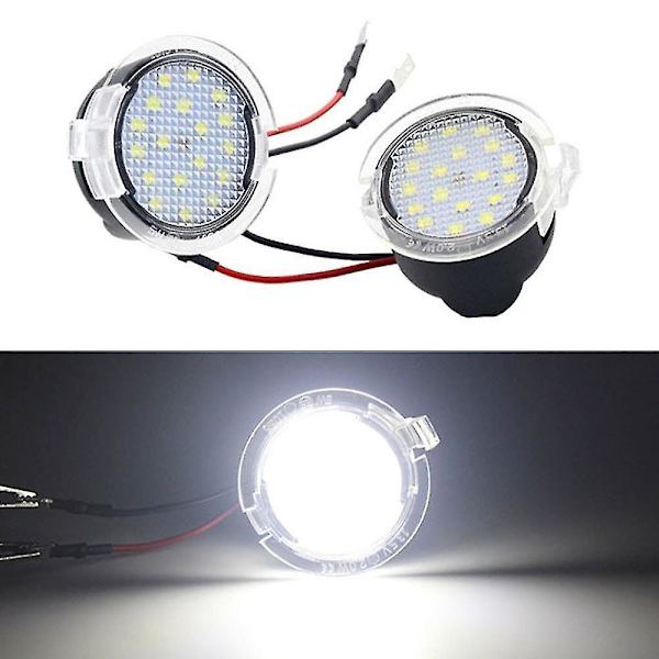 2 stk. 18 LED under spejl vandpyt lys til Ford Mondeo S-Max Edge Explorer F-150