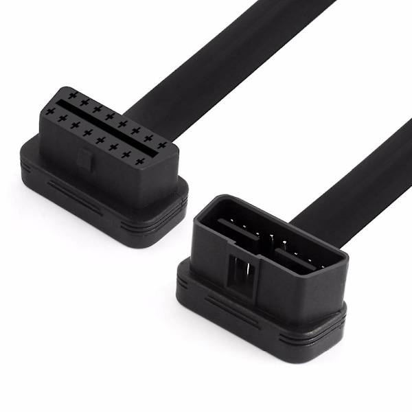 Obd2 Förlängningssladd 60cm 16pin Elm327 Hane Till Förlängningskabel Obd 2 Bil Diagnostisk Kabelkontakt Adapter