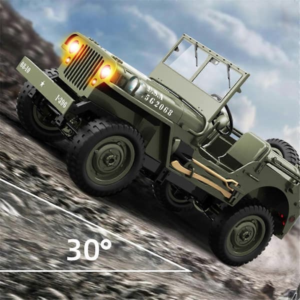 [LCS] 1/10 RC Auto 2.4G Rc Auto 1941 4WD RTR Maastoauto Kiipeily Grön