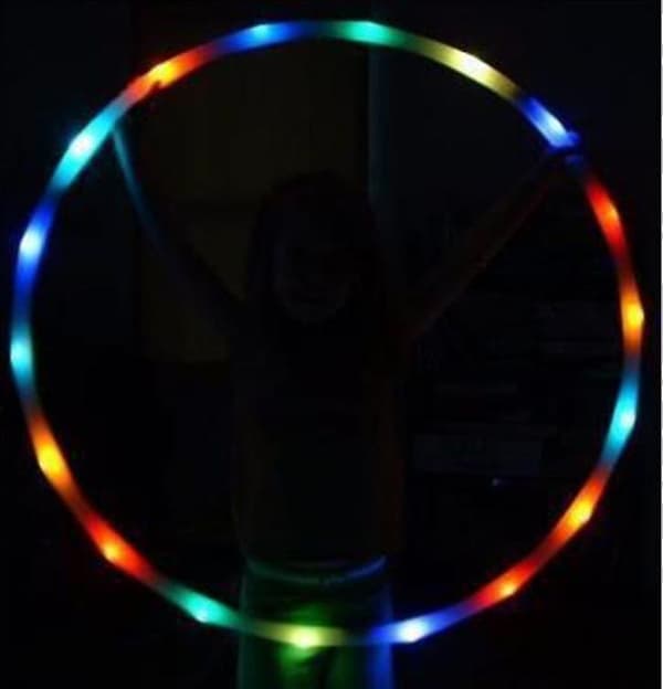 [LCS]Led Colorful Hula Hoop, valoa vaihtava vanne, valaisevat led-vanteet