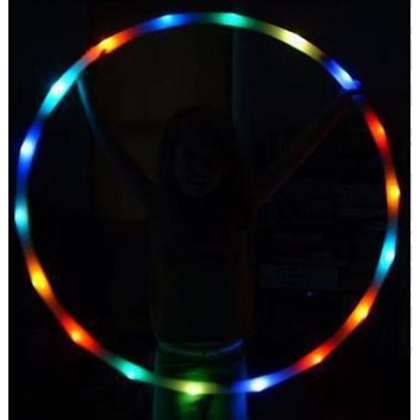[LCS]LED farverig hulahopring, lysskiftende ring, lysende LED-ringe til
