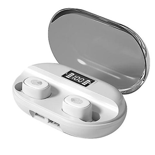 TWS Bluetooth hörlurar Trådlösa hörlurar Touch-hörlurar för iPhone Samsung white